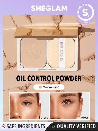 SHEGLAM Light Through Oil Control Powder - Warm Sand